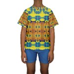 Tribal pattern                                                           Kid s Short Sleeve Swimwear