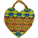 Tribal pattern                                                          Giant Heart Shaped Tote