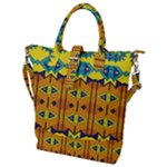 Tribal pattern                                                          Buckle Top Tote Bag