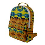 Tribal pattern                                                         Flap Pocket Backpack (Large)