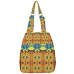 Tribal pattern                                                          Center Zip Backpack