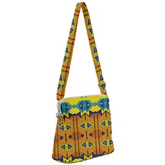 Zipper Messenger Bag 