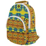 Tribal pattern                                                       Rounded Multi Pocket Backpack