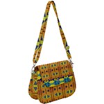 Tribal pattern                                                     Saddle Handbag
