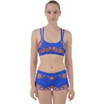 Yellow red shapes on a blue background                                                         Perfect Fit Gym Set
