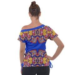 Off Shoulder Tie-Up T-Shirt 