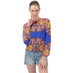Banded Bottom Chiffon Top 