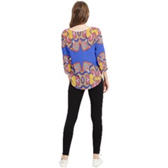 Chiffon Quarter Sleeve Blouse 