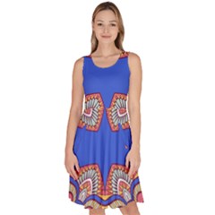Knee Length Skater Dress With Pockets 
