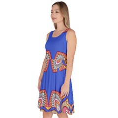 Knee Length Skater Dress With Pockets 