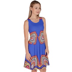 Knee Length Skater Dress With Pockets 
