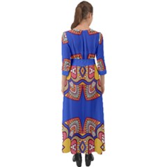 Button Up Boho Maxi Dress 