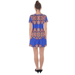 Drop Hem Mini Chiffon Dress 