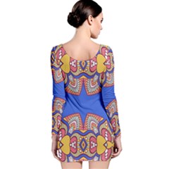 Long Sleeve Velvet Bodycon Dress 