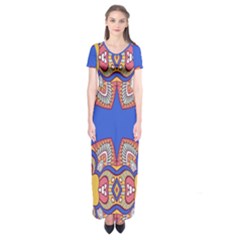 Short Sleeve Maxi Dress 