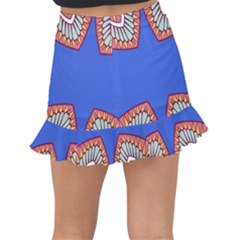 Fishtail Mini Chiffon Skirt 