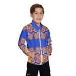 Yellow red shapes on a blue background                                                          Wind Breaker (Kids)
