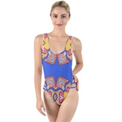 High Leg Strappy Swimsuit 