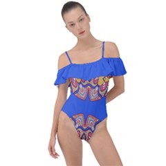 Frill Detail One Piece Swimsuit 