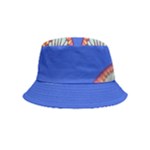 Yellow red shapes on a blue background                                                      Bucket Hat (Kids)