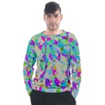 Watercolors spots                                                        Men s Long Sleeve Raglan Tee