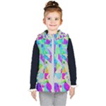 Watercolors spots                                                         Kid s Hooded Puffer Vest