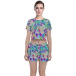 Watercolors spots                                                         Crop Top and Shorts Co-Ord Set