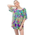 Watercolors spots                                                        Oversized Chiffon Top