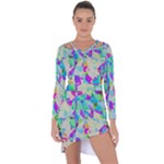 Watercolors spots                                                            Asymmetric Cut-Out Shift Dress