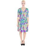 Watercolors spots                                                              Wrap Up Cocktail Dress