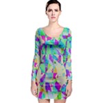 Watercolors spots                                                          Long Sleeve Bodycon Dress