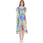 Watercolors spots                                                       High Low Boho Dress