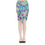 Watercolors spots                                                         Midi Wrap Pencil Skirt