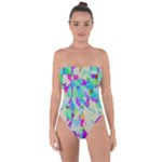 Watercolors spots                                                         Tie Back One Piece Swimsuit