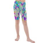 Watercolors spots                                                        Kids  Mid Length Swim Shorts