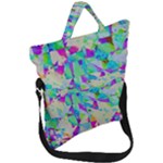 Watercolors spots                                                          Fold Over Handle Tote Bag