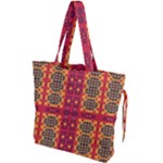 Shapes in retro colors2                                                         Drawstring Tote Bag