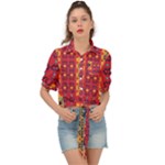 Shapes in retro colors2                                                           Tie Front Shirt