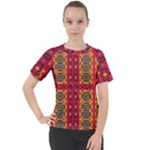 Shapes in retro colors2                                                         Women s Sport Raglan Tee