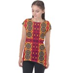 Shapes in retro colors2                                                          Cap Sleeve High Low Top