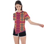 Shapes in retro colors2                                                            Asymmetrical Short Sleeve Sports Tee