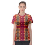 Shapes in retro colors2                                                           Women s Sport Mesh Tee