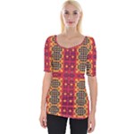 Shapes in retro colors2                                                           Wide Neckline Tee