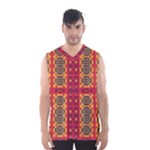 Shapes in retro colors2                                                           Men s Basketball Tank Top