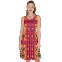 Knee Length Skater Dress With Pockets 