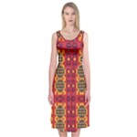 Shapes in retro colors2                                                          Midi Sleeveless Dress