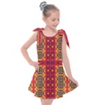 Shapes in retro colors2                                                       Kids  Tie Up Tunic Dress
