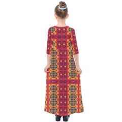 Kids  Quarter Sleeve Maxi Dress 