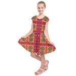 Shapes in retro colors2                                                               Kids  Short Sleeve Dress