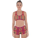Shapes in retro colors2                                                          Racerback Boyleg Bikini Set